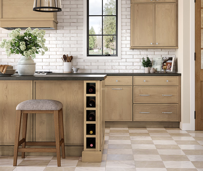 Natural Charm in Casual Maple Kitchen